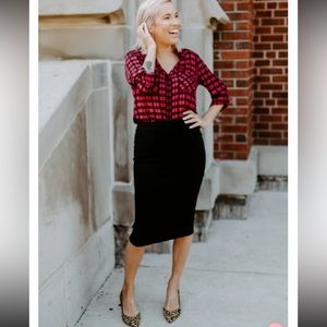 Nordstrom Everyday Pencil Skirt Black MIdi